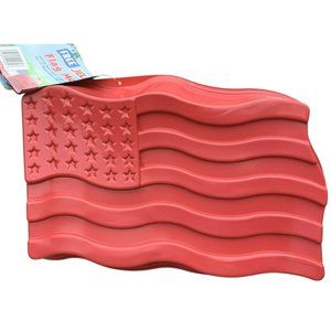 Jello American Flag Mold Jiggler Patriotic Americana Gelatin Cake Party July 4th